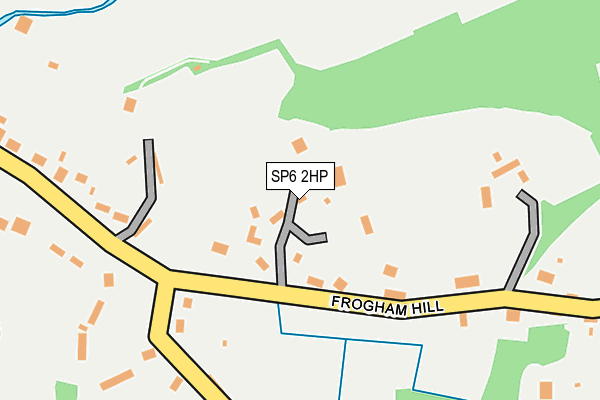 SP6 2HP map - OS OpenMap – Local (Ordnance Survey)