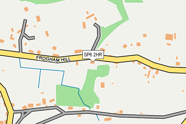 SP6 2HR map - OS OpenMap – Local (Ordnance Survey)