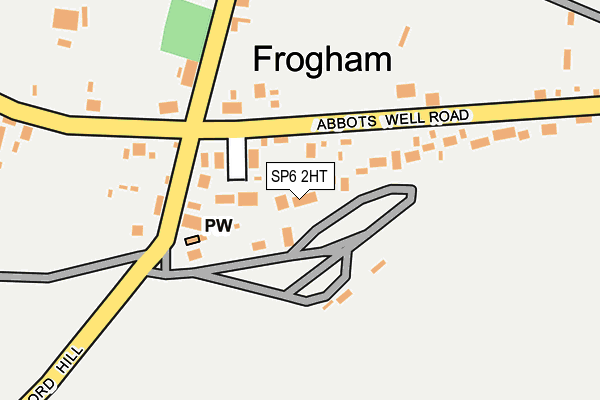 SP6 2HT map - OS OpenMap – Local (Ordnance Survey)