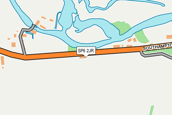 SP6 2JR map - OS OpenMap – Local (Ordnance Survey)