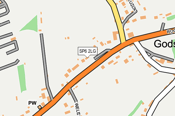 SP6 2LG map - OS OpenMap – Local (Ordnance Survey)