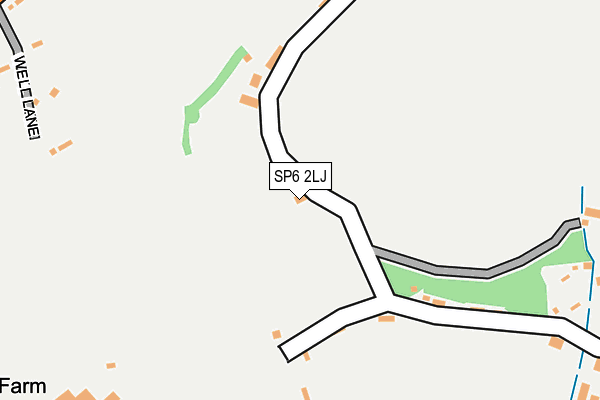 SP6 2LJ map - OS OpenMap – Local (Ordnance Survey)