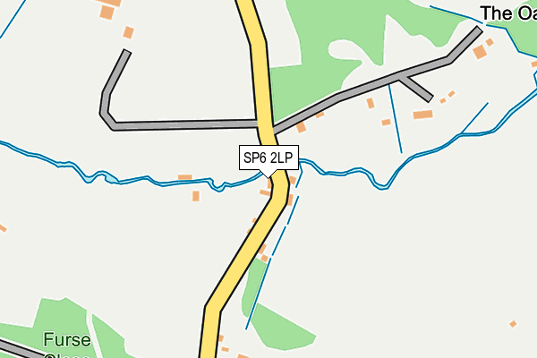 SP6 2LP map - OS OpenMap – Local (Ordnance Survey)