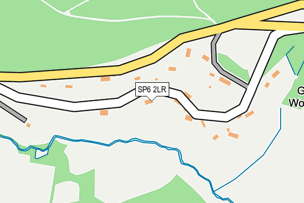 SP6 2LR map - OS OpenMap – Local (Ordnance Survey)