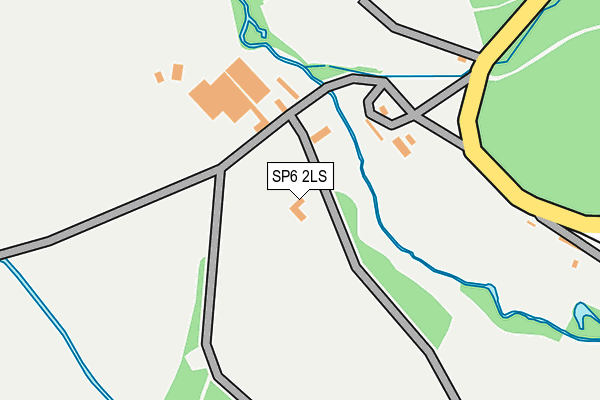 SP6 2LS map - OS OpenMap – Local (Ordnance Survey)