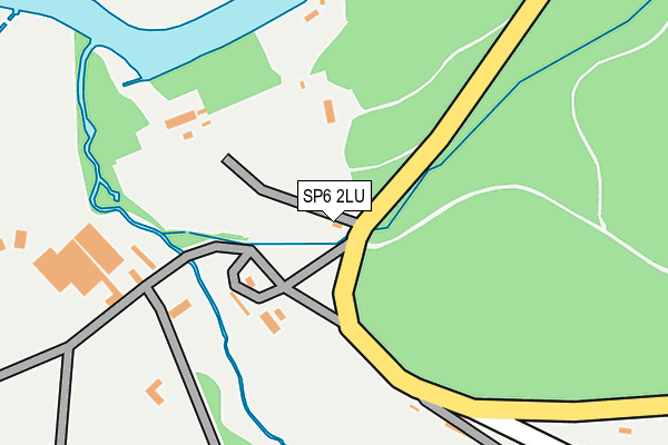 SP6 2LU map - OS OpenMap – Local (Ordnance Survey)