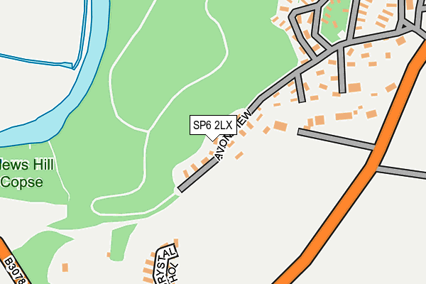 SP6 2LX map - OS OpenMap – Local (Ordnance Survey)