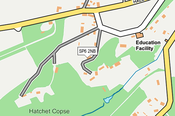 SP6 2NB map - OS OpenMap – Local (Ordnance Survey)