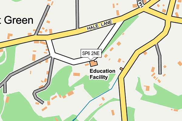 SP6 2NE map - OS OpenMap – Local (Ordnance Survey)