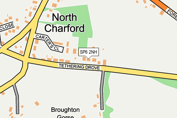 SP6 2NH map - OS OpenMap – Local (Ordnance Survey)