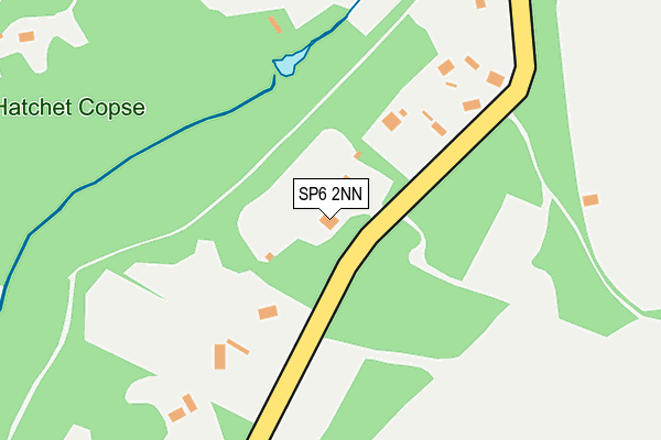 SP6 2NN map - OS OpenMap – Local (Ordnance Survey)