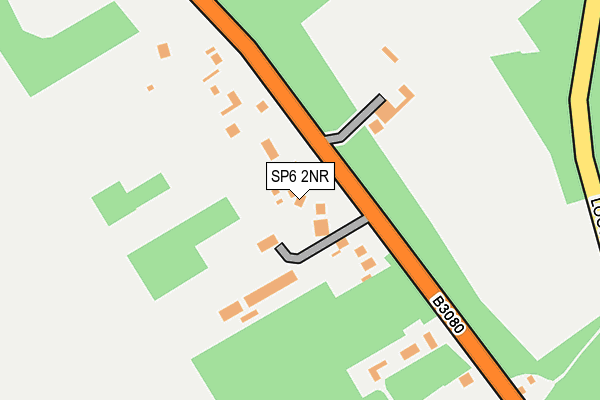 SP6 2NR map - OS OpenMap – Local (Ordnance Survey)
