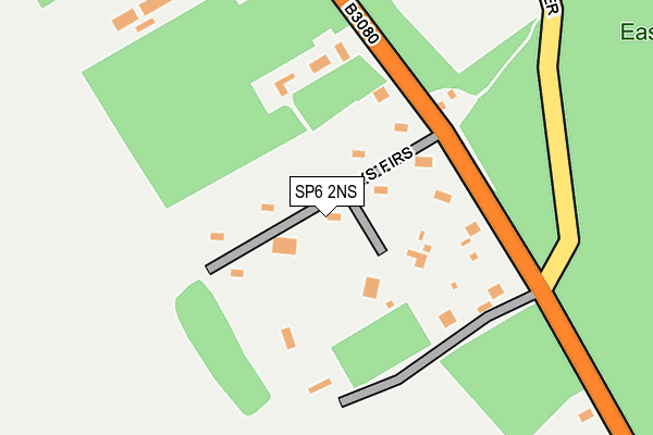 SP6 2NS map - OS OpenMap – Local (Ordnance Survey)