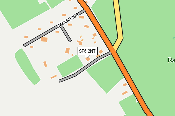 SP6 2NT map - OS OpenMap – Local (Ordnance Survey)