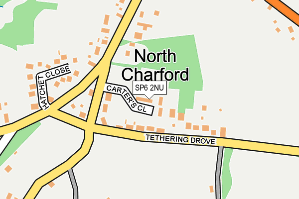 SP6 2NU map - OS OpenMap – Local (Ordnance Survey)