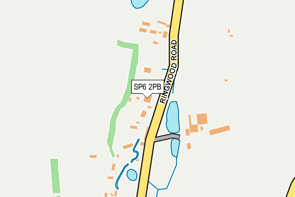 SP6 2PB map - OS OpenMap – Local (Ordnance Survey)