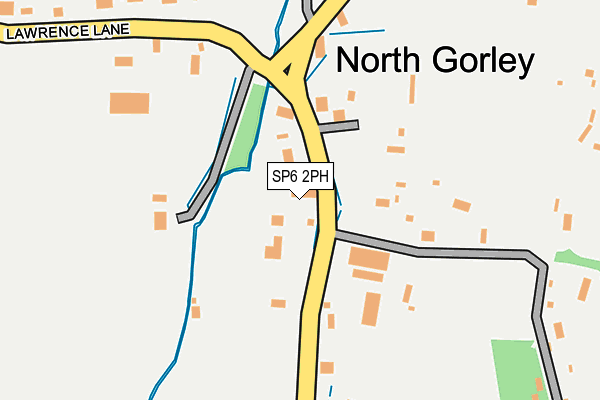 SP6 2PH map - OS OpenMap – Local (Ordnance Survey)