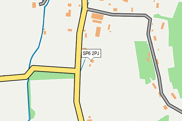 SP6 2PJ map - OS OpenMap – Local (Ordnance Survey)