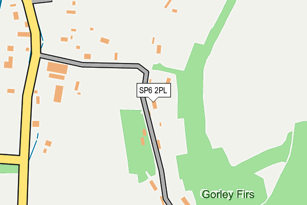 SP6 2PL map - OS OpenMap – Local (Ordnance Survey)