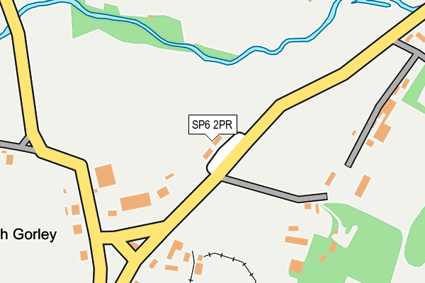SP6 2PR map - OS OpenMap – Local (Ordnance Survey)