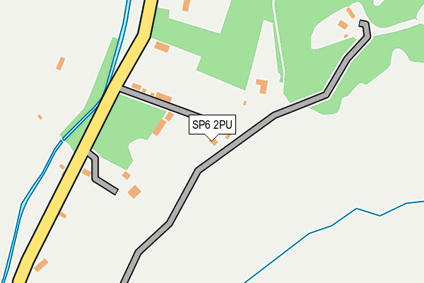 SP6 2PU map - OS OpenMap – Local (Ordnance Survey)