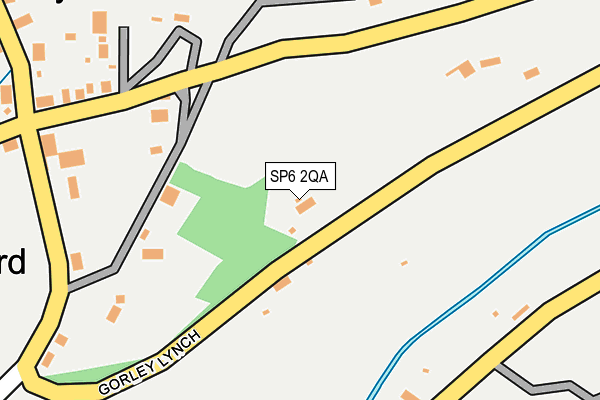 SP6 2QA map - OS OpenMap – Local (Ordnance Survey)