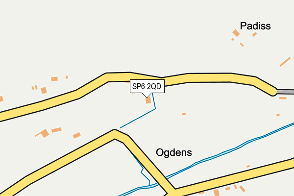 SP6 2QD map - OS OpenMap – Local (Ordnance Survey)