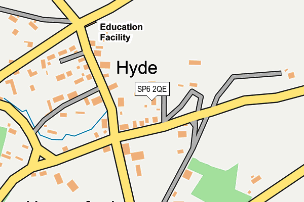 SP6 2QE map - OS OpenMap – Local (Ordnance Survey)