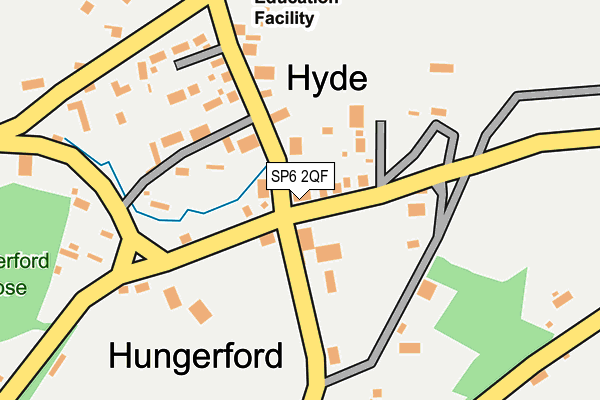 SP6 2QF map - OS OpenMap – Local (Ordnance Survey)