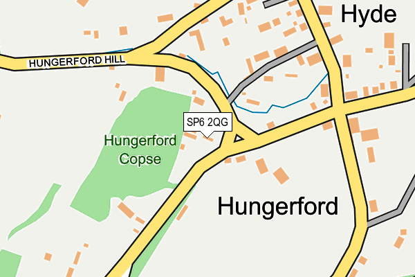 SP6 2QG map - OS OpenMap – Local (Ordnance Survey)