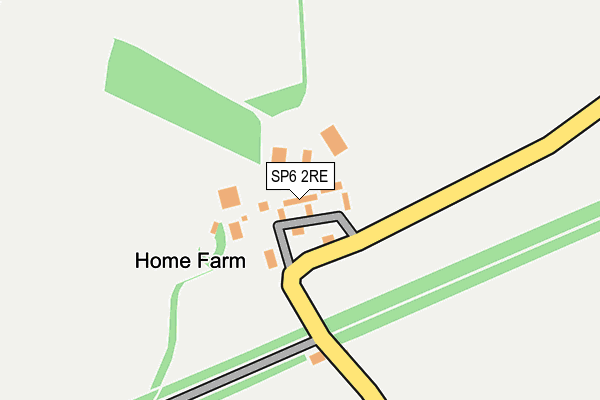 SP6 2RE map - OS OpenMap – Local (Ordnance Survey)