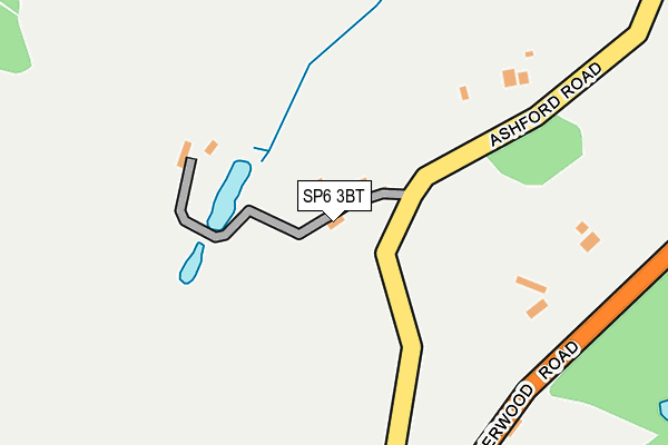 SP6 3BT map - OS OpenMap – Local (Ordnance Survey)