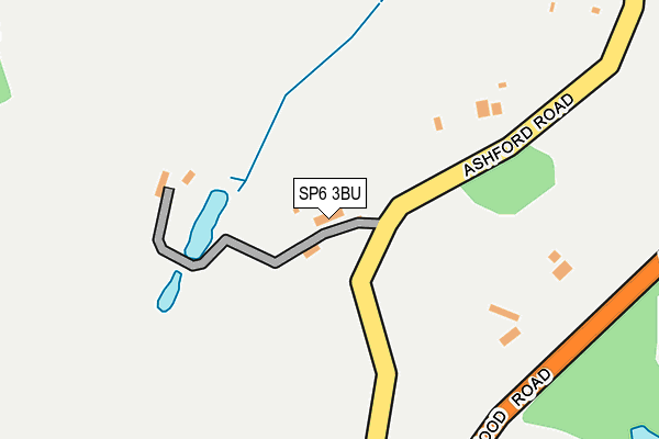 SP6 3BU map - OS OpenMap – Local (Ordnance Survey)