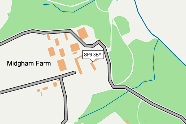 SP6 3BY map - OS OpenMap – Local (Ordnance Survey)