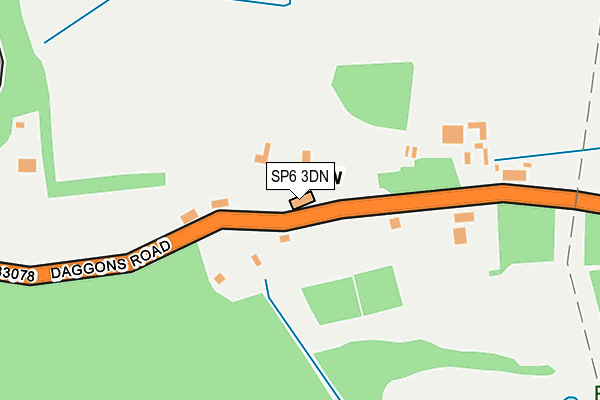 SP6 3DN map - OS OpenMap – Local (Ordnance Survey)