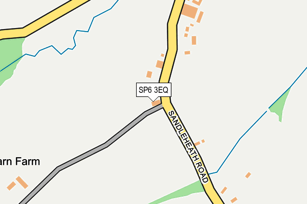 SP6 3EQ map - OS OpenMap – Local (Ordnance Survey)