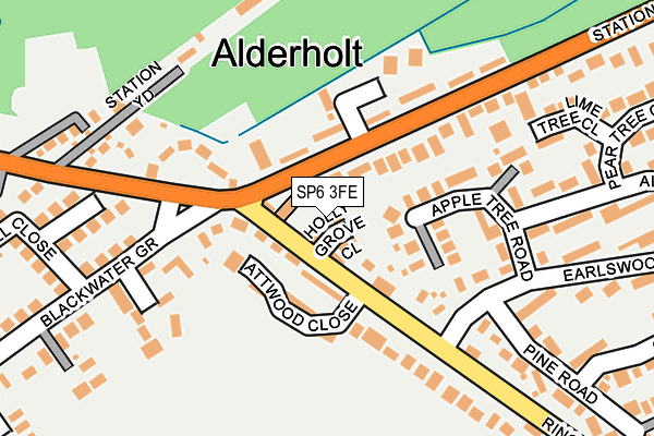 SP6 3FE map - OS OpenMap – Local (Ordnance Survey)