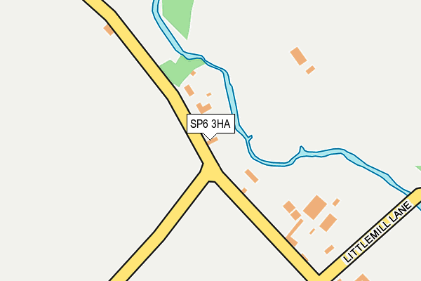 SP6 3HA map - OS OpenMap – Local (Ordnance Survey)