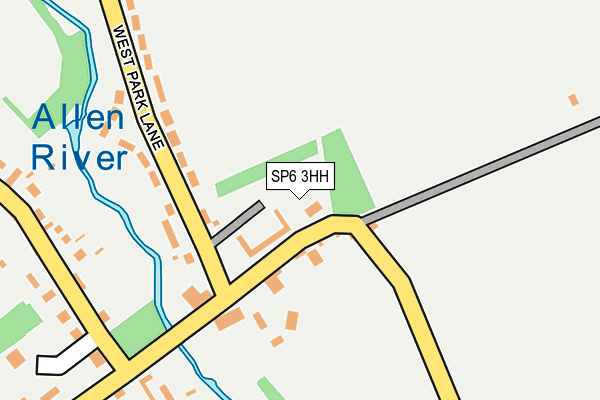 SP6 3HH map - OS OpenMap – Local (Ordnance Survey)