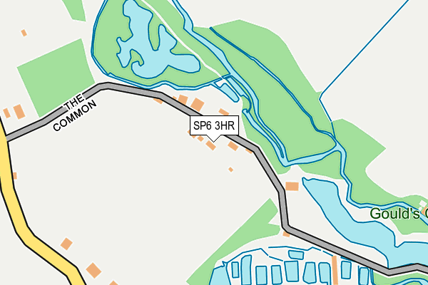 SP6 3HR map - OS OpenMap – Local (Ordnance Survey)