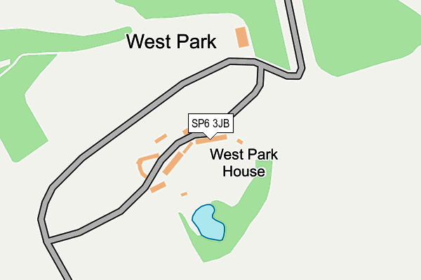 SP6 3JB map - OS OpenMap – Local (Ordnance Survey)