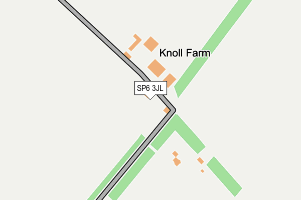 SP6 3JL map - OS OpenMap – Local (Ordnance Survey)