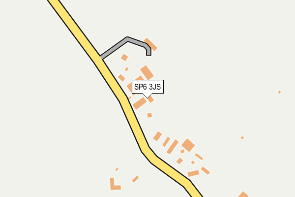 SP6 3JS map - OS OpenMap – Local (Ordnance Survey)