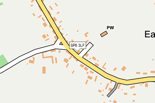 SP6 3LF map - OS OpenMap – Local (Ordnance Survey)