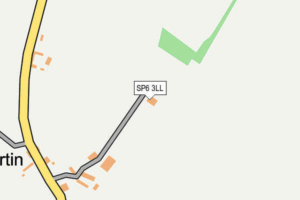 SP6 3LL map - OS OpenMap – Local (Ordnance Survey)
