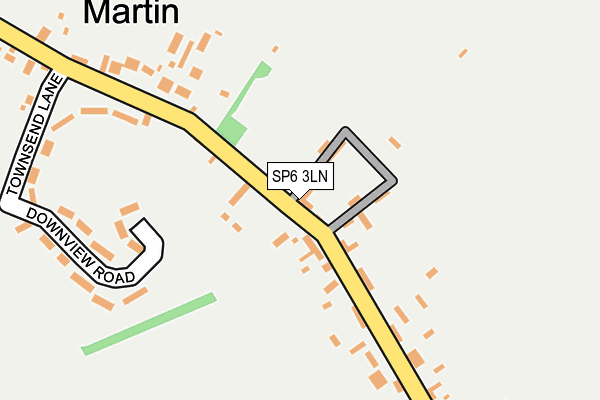 SP6 3LN map - OS OpenMap – Local (Ordnance Survey)