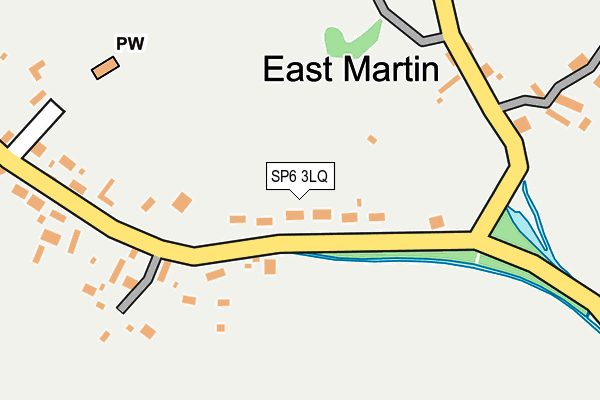 SP6 3LQ map - OS OpenMap – Local (Ordnance Survey)