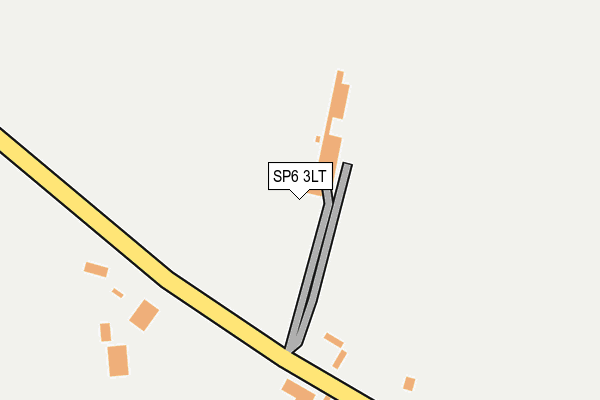 SP6 3LT map - OS OpenMap – Local (Ordnance Survey)
