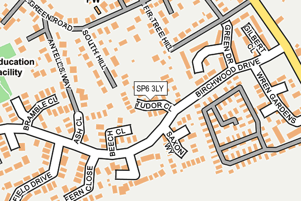 SP6 3LY map - OS OpenMap – Local (Ordnance Survey)