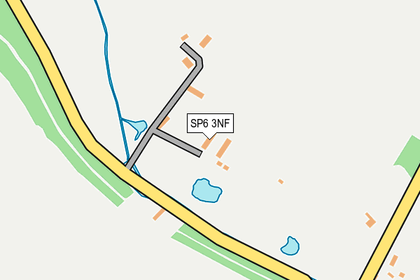 SP6 3NF map - OS OpenMap – Local (Ordnance Survey)